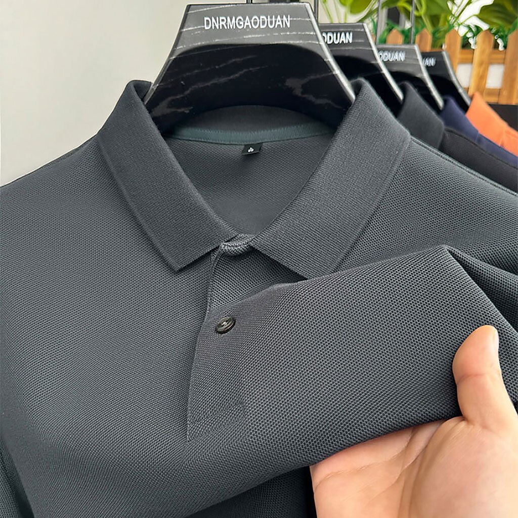 Men's Polo Polo Shirts Casual Vacation Lapel Short Sleeve Fashion Modern Plain Buttons Plain Summer Spring Regular Fit Lake blue Black White Yellow Pink Red Polo