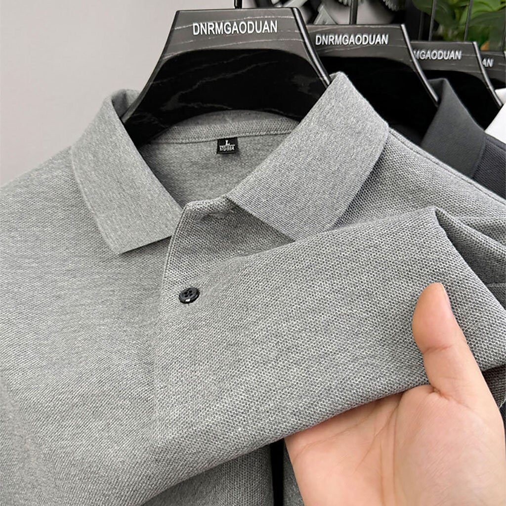 Men's Polo Polo Shirts Casual Vacation Lapel Short Sleeve Fashion Modern Plain Buttons Plain Summer Spring Regular Fit Lake blue Black White Yellow Pink Red Polo