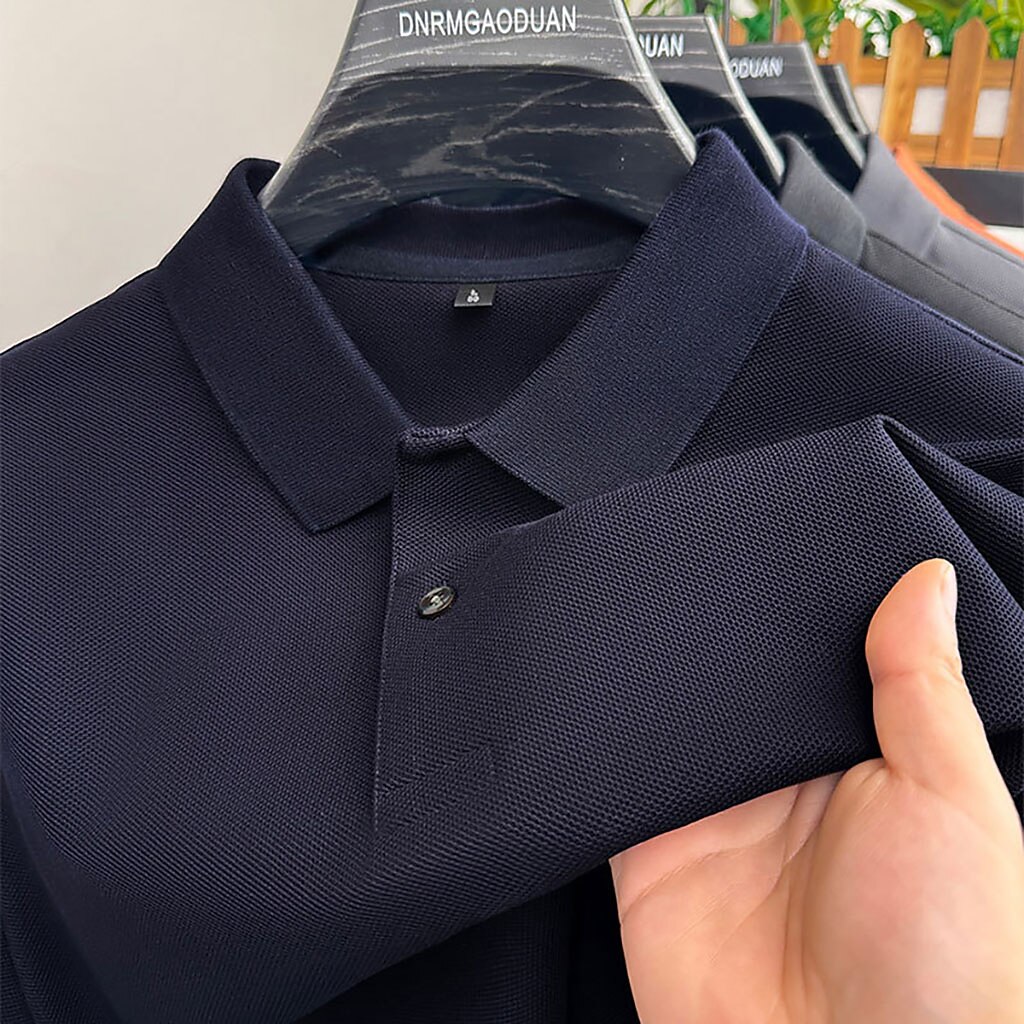 Men's Polo Polo Shirts Casual Vacation Lapel Short Sleeve Fashion Modern Plain Buttons Plain Summer Spring Regular Fit Lake blue Black White Yellow Pink Red Polo