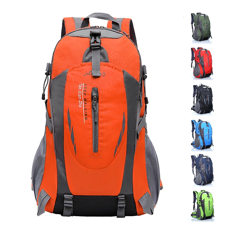 30 L Hiking Cycling Backpack Rucksack Rain Waterproof Wearable Lightweight Sweat-Wicking Outdoor Daypack Trekking Climbing Camping Sport Travel Backpacks Nylon Black Dark Green Orange