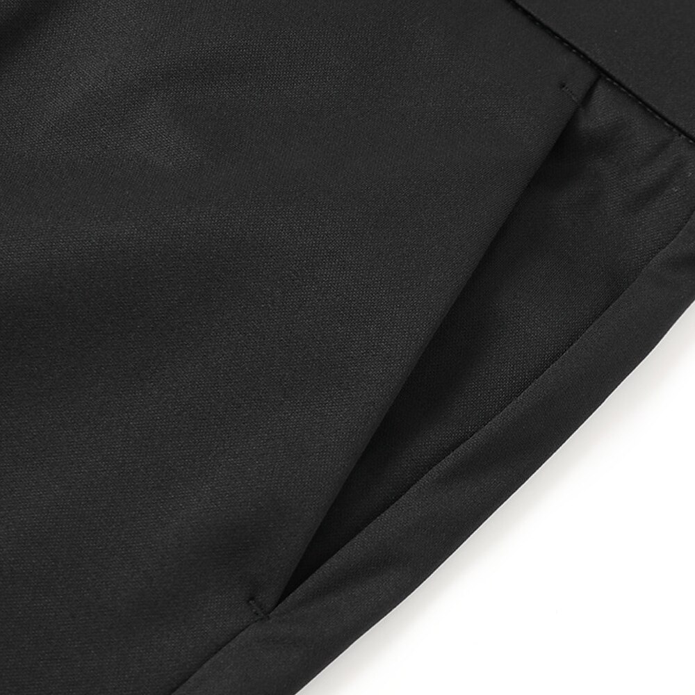 Men's Dress Pants Trousers Slacks Flat Front Pants Suit Pants Straight Leg Geometry Stretch No-Iron Formal Wedding Business Classic Style Casual Black Royal Blue High Waist Stretchy