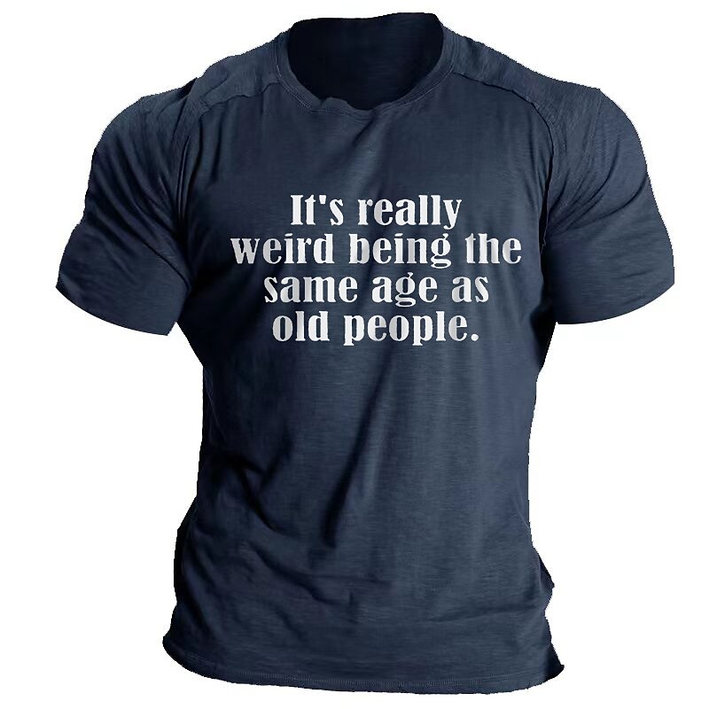 Men's Casual Style Graphic Terylene Leisure Comfortable Tee Clothing Tee 