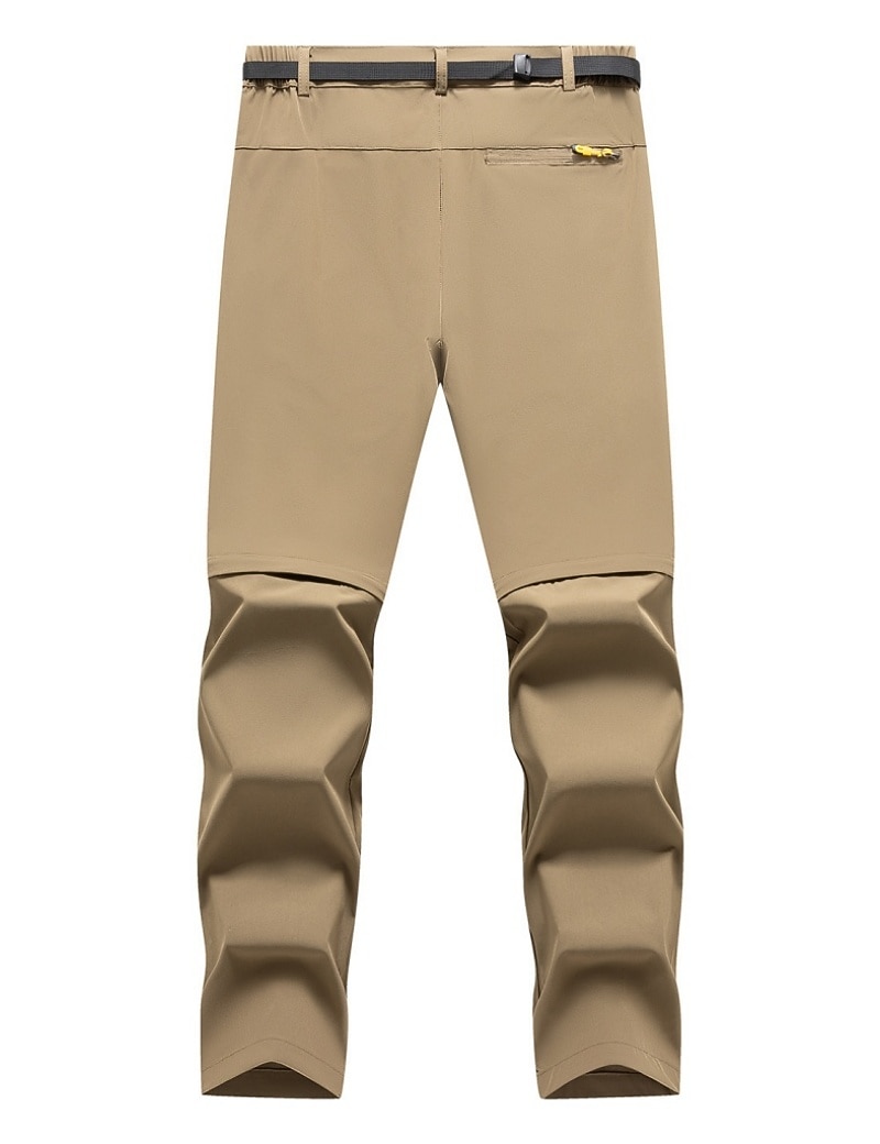 Men's Trousers Tactical Pants Casual Pants Hiking Pants Outdoor Pants Pocket Convertible Solid Color Waterproof Quick Dry Daily Outdoor Holiday Streetwear Stylish Khaki Black Inelastic