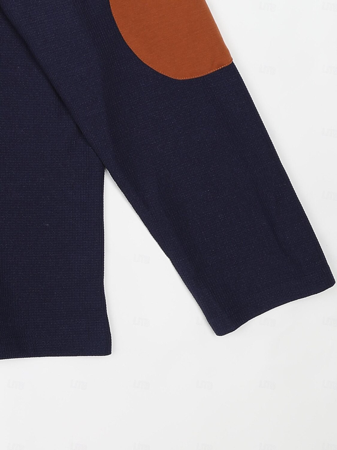 Men's T shirt Tee Waffle Knit Tee Tee Top Long Sleeve Shirt Color Block Quarter Zip Street Vacation Long Sleeve Patchwork Zipper Clothing Apparel Fashion Designer Basic