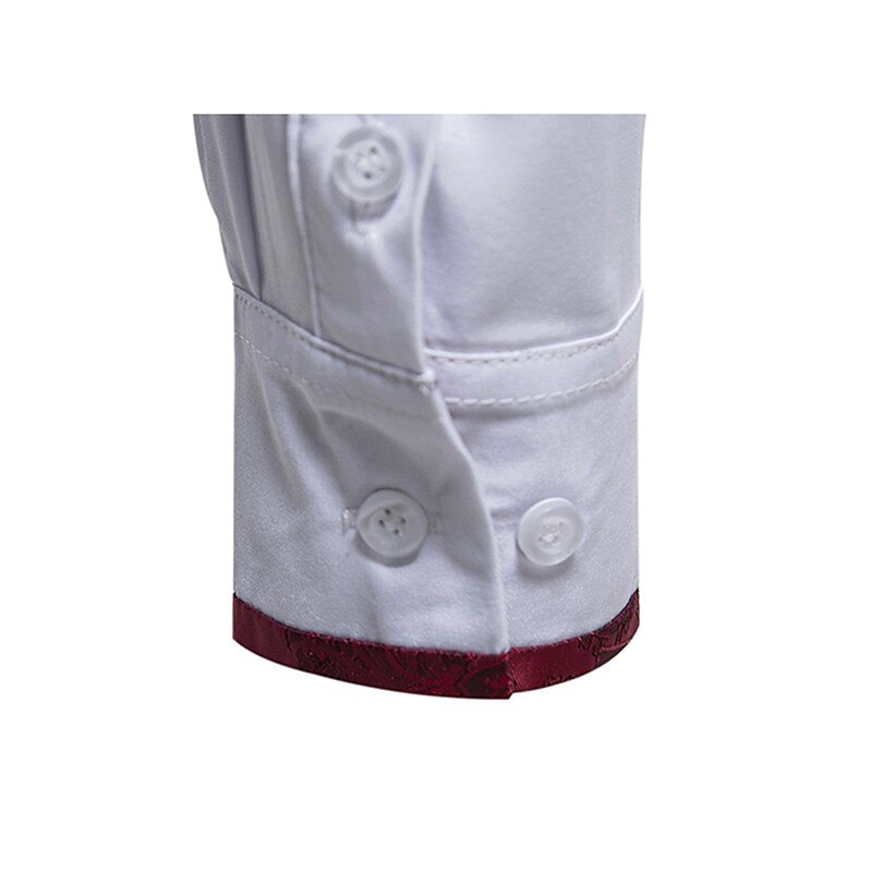 Men's Shirt Button Up Shirt Long Sleeve Color Block Lapel Comfortable Casual Shirt