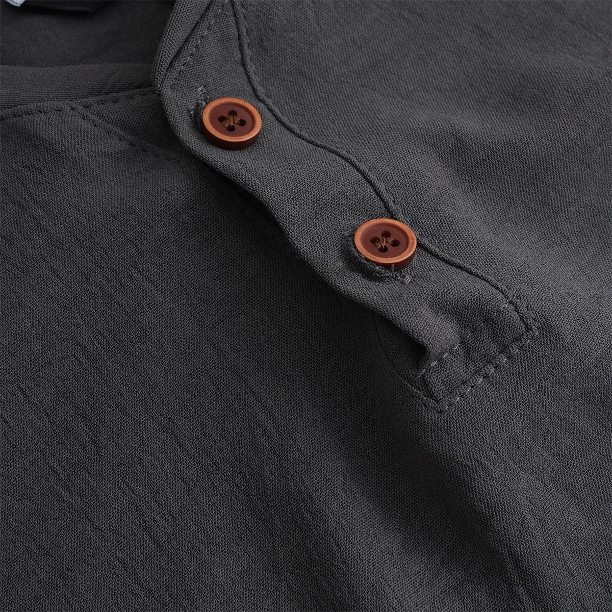 Men's Henley Shirt Tee Top Short Sleeves Plain Fashion Designer Basic V Neck Vacation Street Going out Summer Navy Black White Henley T-Shirt
