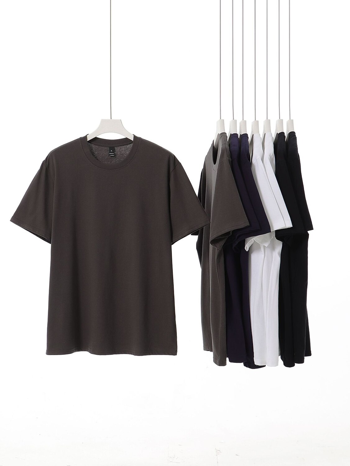 100% Cotton Men's T Shirt Tee Top Short Sleeve Short Sleeves Crew Neck Summer Solid Color Plain Fashion Basic Casual Plain Vacation Casual Casual Daily Navy Black White Top Tee for Men