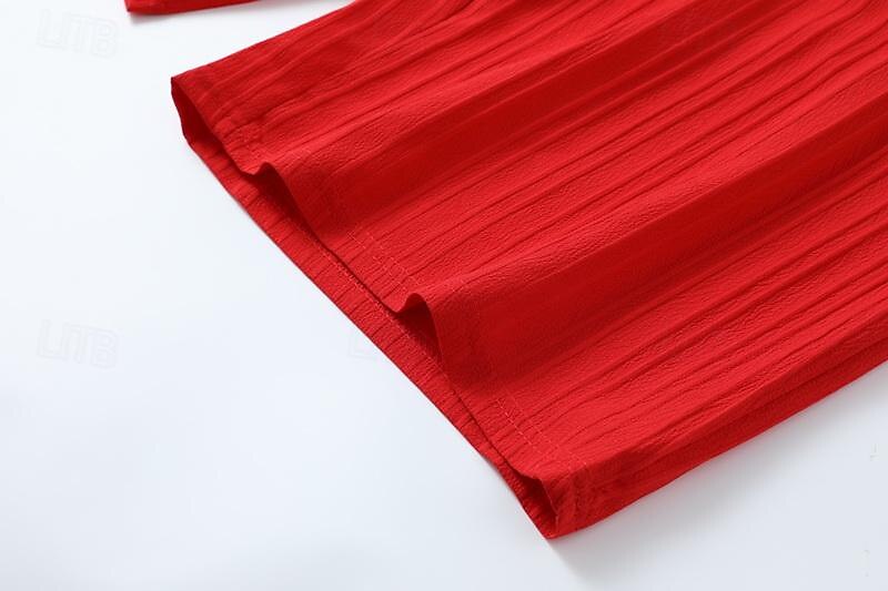 Men's Summer Shorts Beach Shorts Casual Shorts Pocket Drawstring Elastic Waist Plain Comfort Breathable Short Holiday Vacation Beach Hawaiian Boho Black White