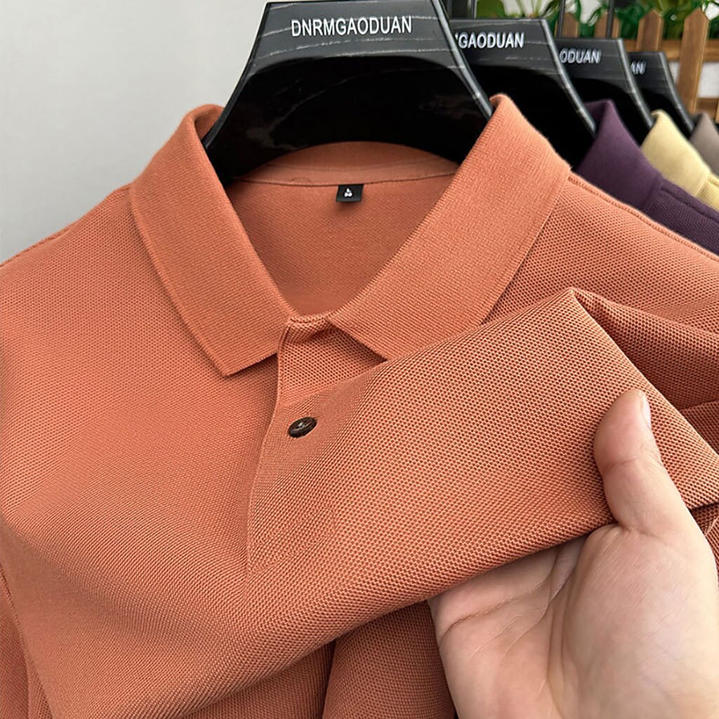 Men's Polo Polo Shirts Casual Vacation Lapel Short Sleeve Fashion Modern Plain Buttons Plain Summer Spring Regular Fit Lake blue Black White Yellow Pink Red Polo