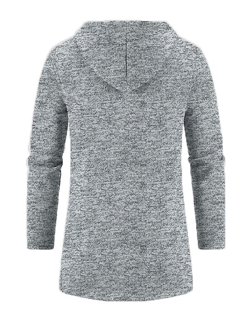 Men's Overcoat Trench Coat Long Trench Coat Vacation Daily Spring Winter  Windproof Warm Outerwear Clothing Apparel Fashion Classic Plain Pocket Hooded Zipper