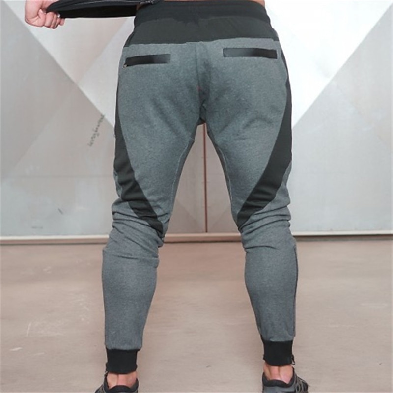 Men's Sweatpants Joggers Pocket Drawstring Elastic Waist Color Block Comfort Breathable Outdoor Daily Going out