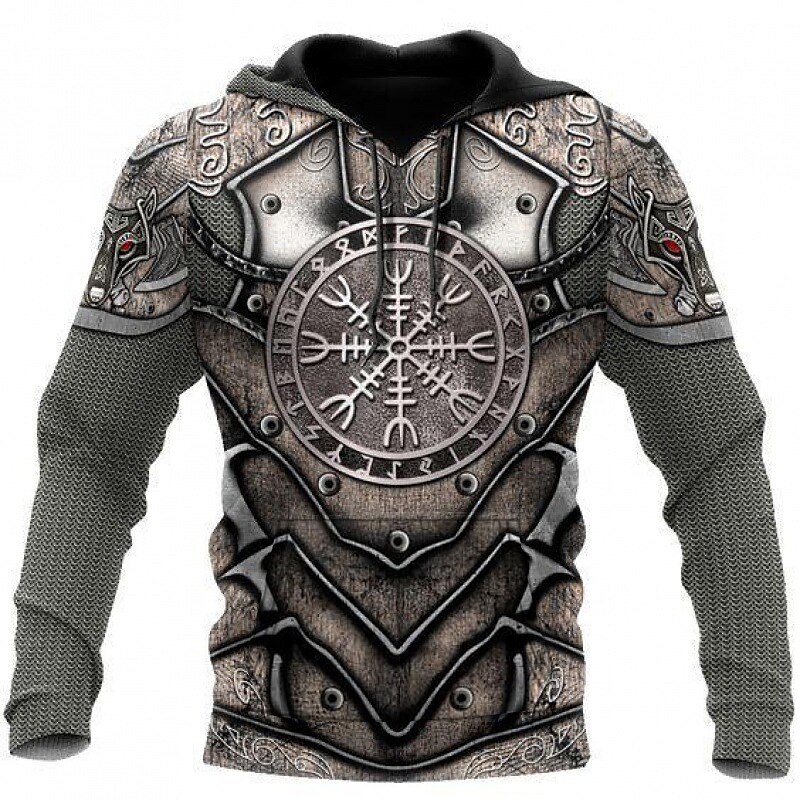Men's Pullover Hoodie Sweatshirt White & Green Black Red Blue Brown Hooded Animal Bohemian Style Graphic Prints Print Daily Sports 3D Print Streetwear Designer Basic Spring &  Fall Clothing Apparel