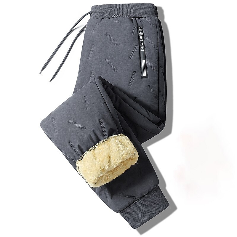 Men's Fleece Pants Winter Pants Trousers Casual Pants Pocket Plain Comfort Breathable Outdoor Daily Going out