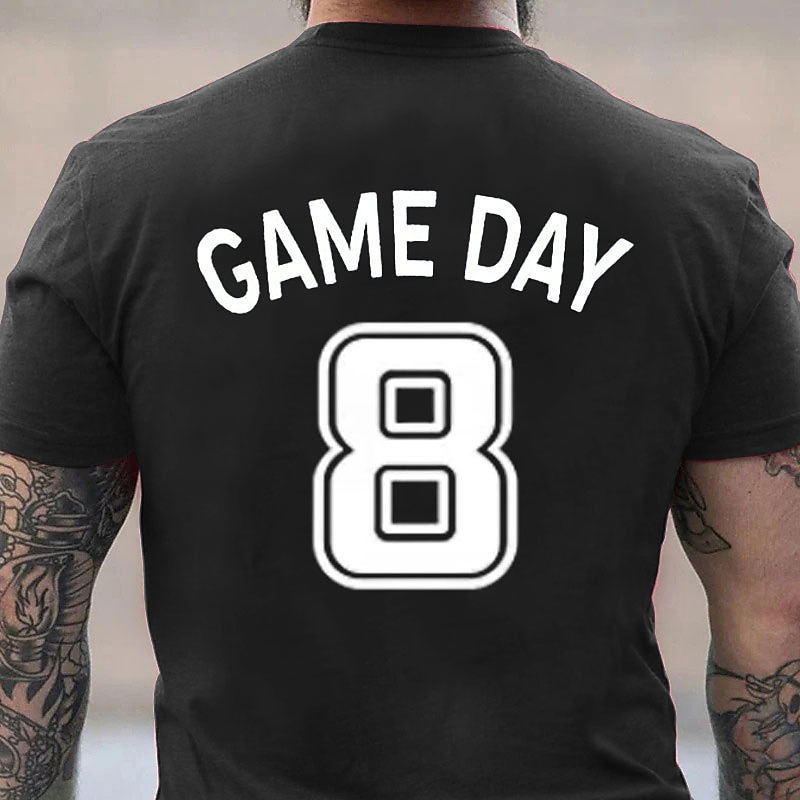 NFL Game Day Football Heather T shirt Tee Men's Graphic Cotton Short Sleeve Comfortable Tee 