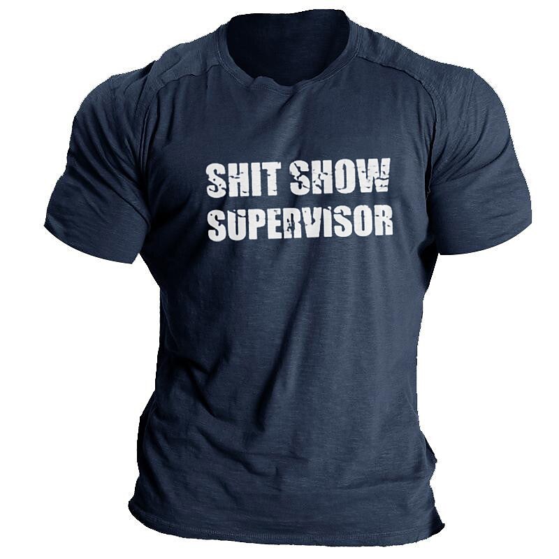 Men's Graphic Cotton Blend Sports Classic Short Sleeve Comfortable Holiday Going out Summer Fashion Designer Clothing Tee T-Shirt