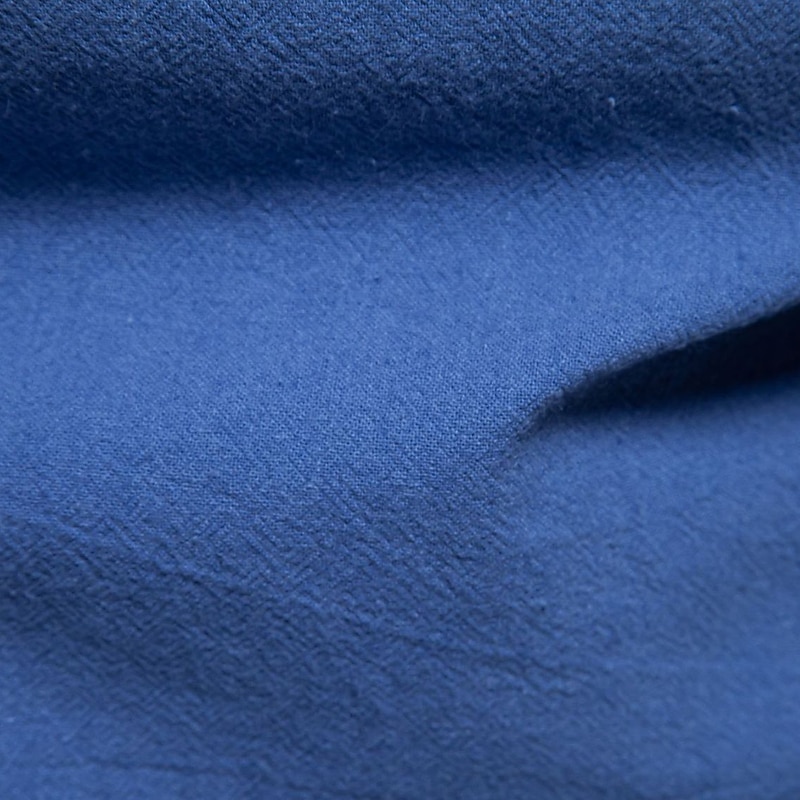 Men's Shirt Dress Shirt Button Up Shirt 100% Cotton Plain Daily Business Light Blue Black White Army Green Long Sleeve Grandad Collar All Seasons Clothing Apparel