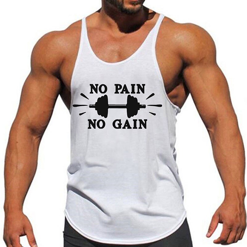  Men's Sports Daily Outdoor Designer 3D Printing Gym Sleeveless Crew Neck Shirt Top Vest 