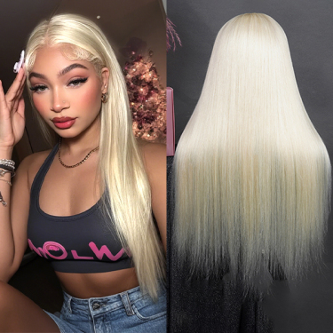 22 Inch Wig 613 Blond Color Straight