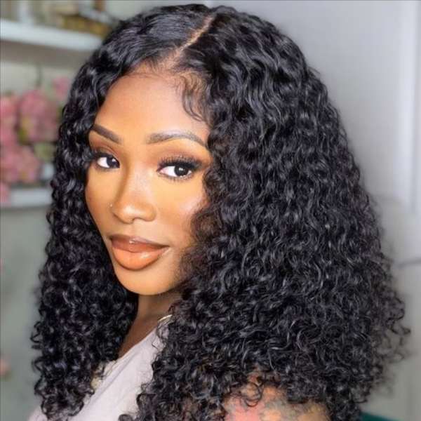 16Inch Water Wave M-Cap 9x6 Wear Go Glueless Wig Short Bob Wig Mini Knots