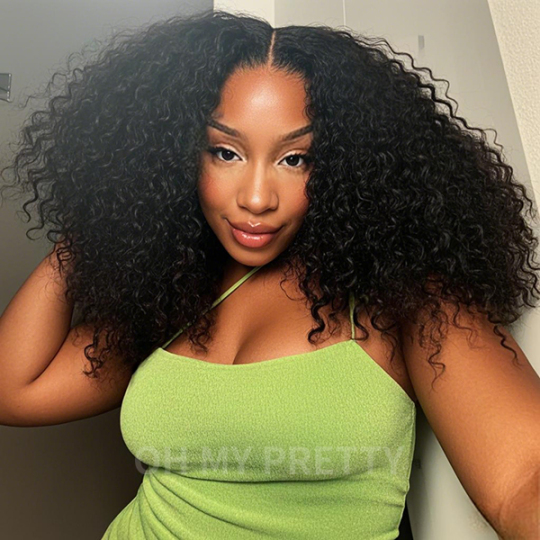 Wear Go Afro Curly Bob Wig Glueless 7x5 HD Lace Closure Wig