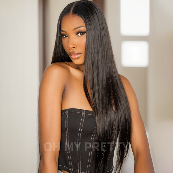 Pre-Cut&Plucked HD Lace Straight 6x4 Glueless Wear Go Wig Sale