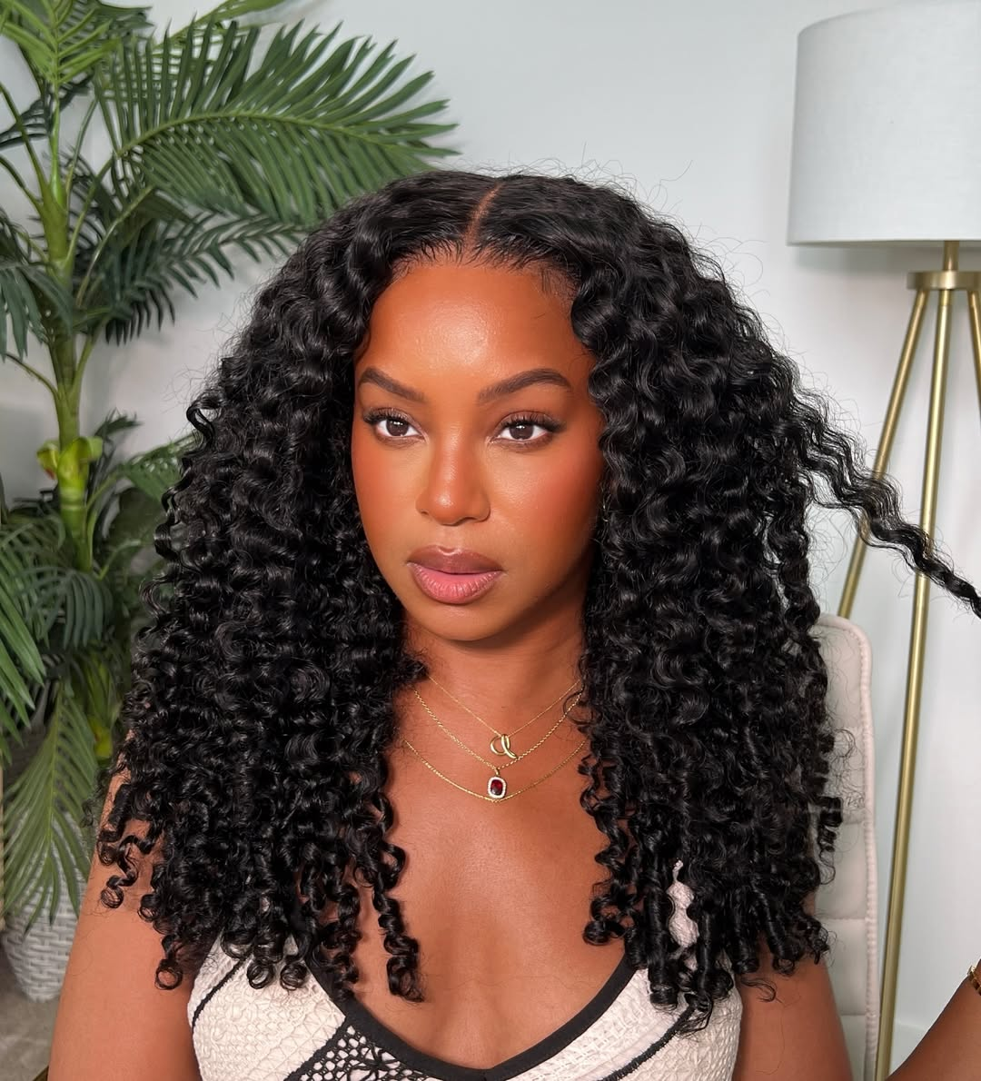 Voluminous & Bouncy Burmese Curly M-Cap 9x6 Draw-strings Wear Go Wig B