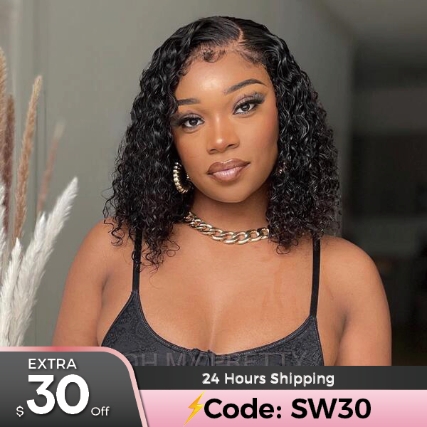 OhMyPretty 13x4 HD Lace Front Water Wave Wig with Pre-plucked Edges