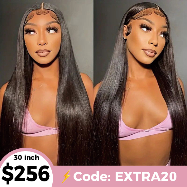 30 Inch Long Straight Human Hair Wig 13*6 Lace Front Wig