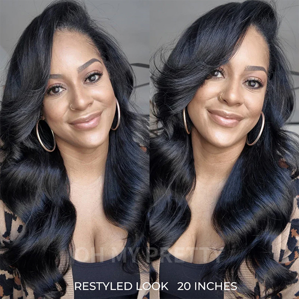 OhMyPretty Wear Go Half Wig 3 IN 1 Kinky Straight Flip Over Wig For Be ...