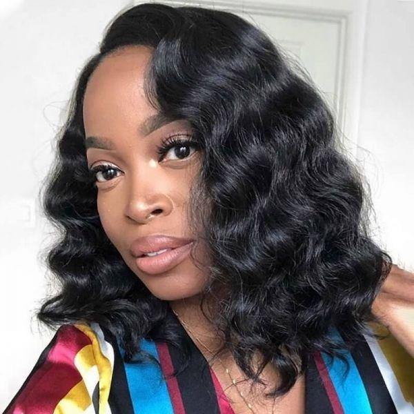 OhMyPretty Loose Deep Wave 13x4 Lace Front Wig With Pre-plucked Edges