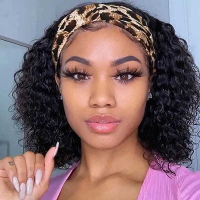 14 inch headband wig