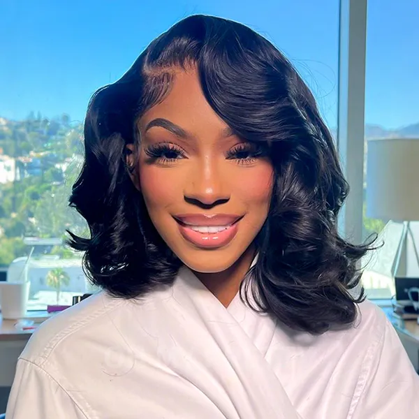 16-inch Body Wave Short Bob Wig Mini Knots