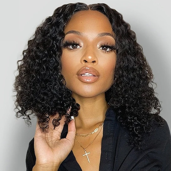 Email-only 16‘’ Glueless Water Wave Wear Go 7x5 Lace Wig With Pre-plucked Edges Super Pre-bleached Knots Secure 3D Dome Cap Flash Sale