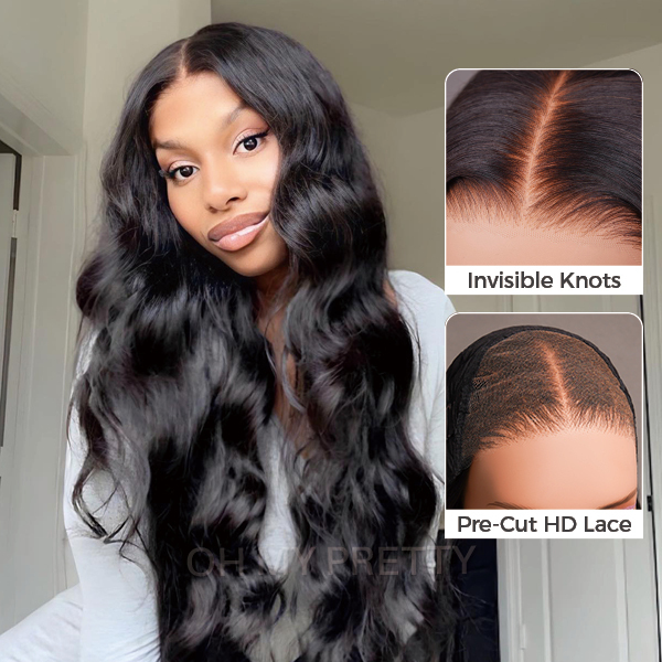 Bleach Knots Glueless Body Wave Wear Go Wig