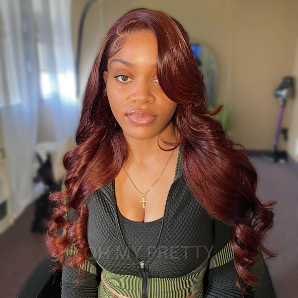 OhMyPretty 33 Color Body Wave 13x4 Lace Front Wig