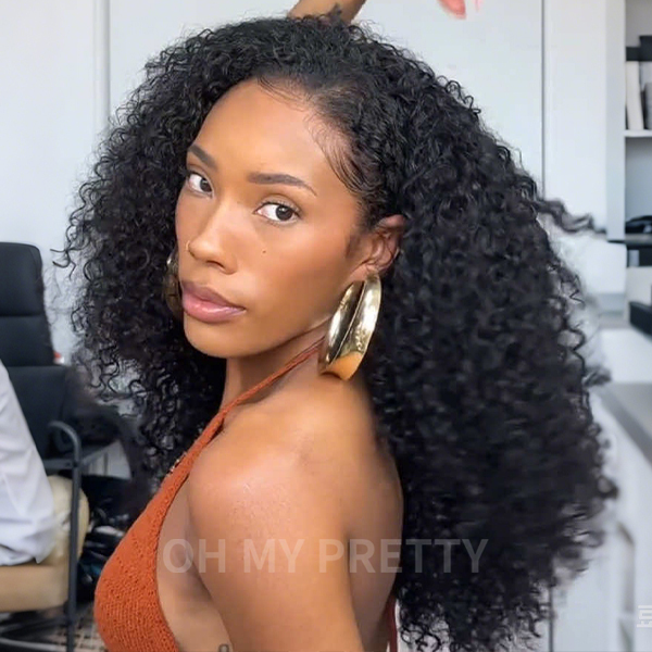Kinky Curly Half Wig