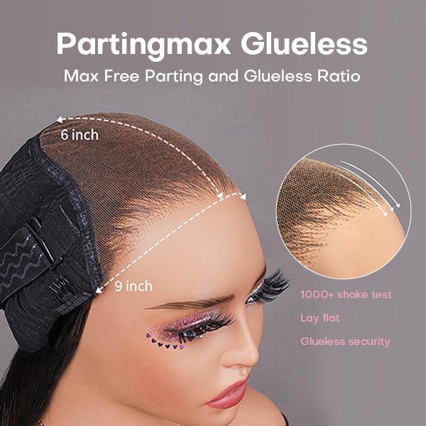 OhMyPretty Wear Go Glueless 9x6 Lace Body Wave Wig M Cap Pre Cut Lace with Natural Hairline Mini Knots