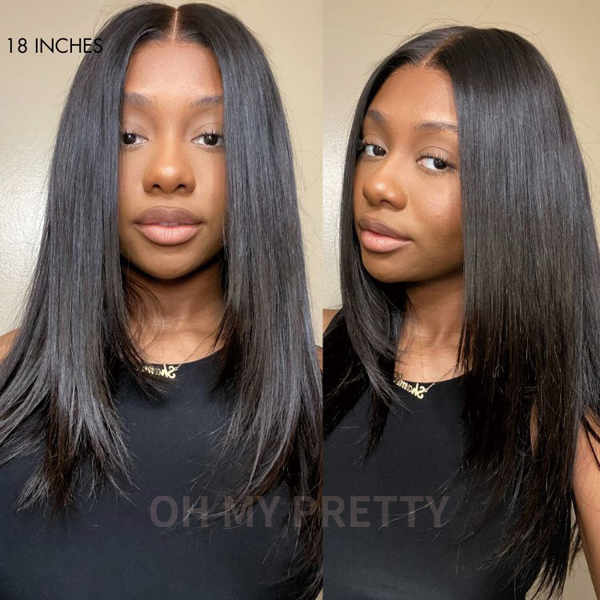 Layered Straight Wear Go 6x4 Lace Wig