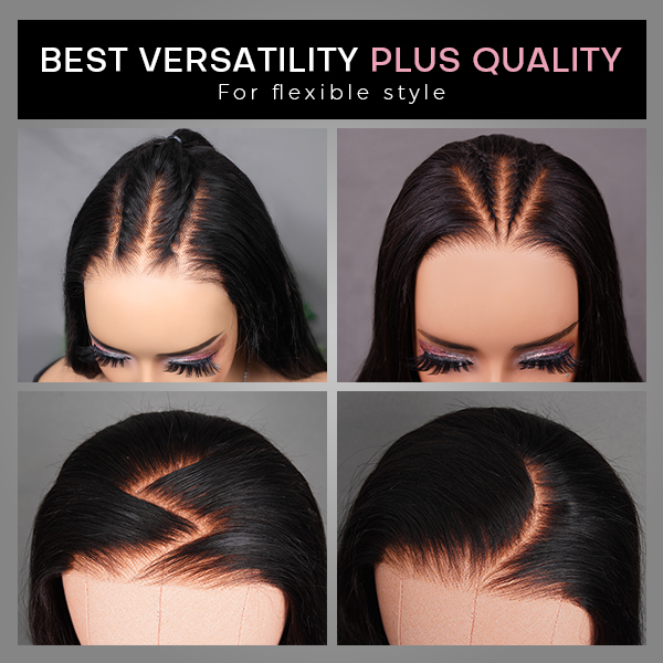 OhMyPretty Wear Go Loose Deep Wave Glueless  6x4 HD Lace Wig Breathable Cap Human Hair Pre plucked &Pre Bleached & Pre Cut