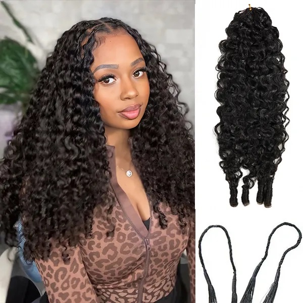 Burmese Curly Crochet Human Hair