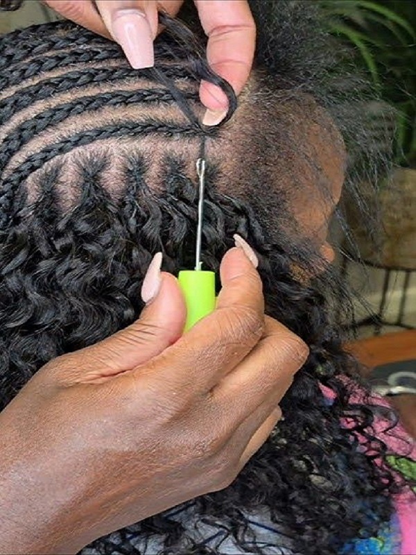 Crochet Human Hair No Glue Required Installation