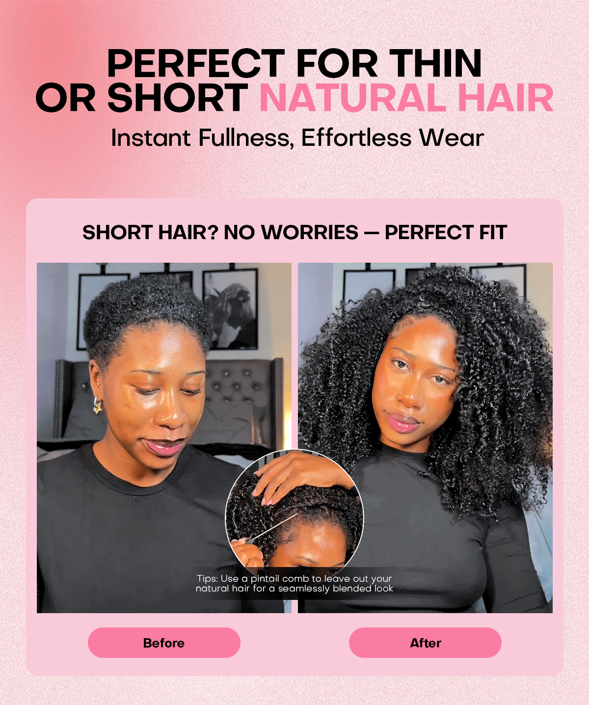 loose deep wave human hair half wigs