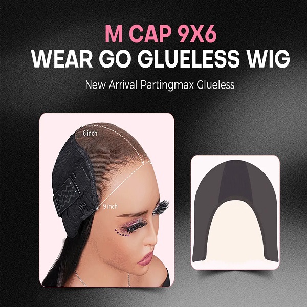M-cap 9x6 glueless wig