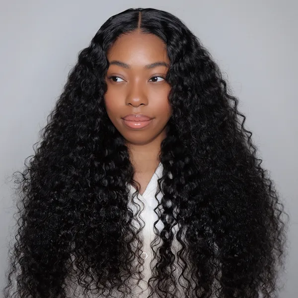 Bleach Knots Glueless Water Wave Wear Go Wig