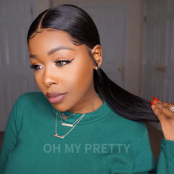 Smooth Low Ponytail Half Wig