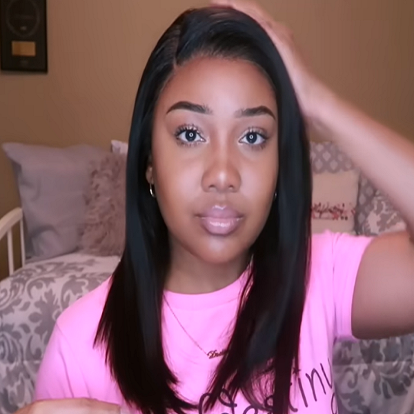 Style the glueless lace wig