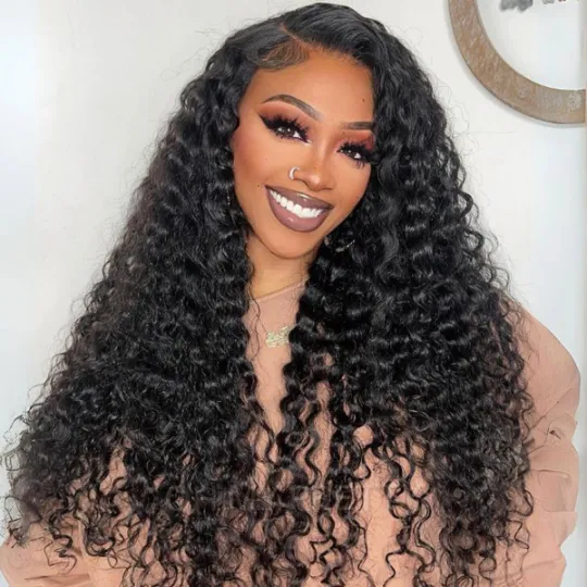 Wear Go Glueless Deep Wave 9x6 Lace Wig Natural Black