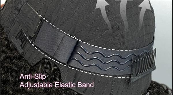 anti-slip elastic band of v part wig