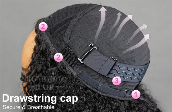 breathable half wig cap