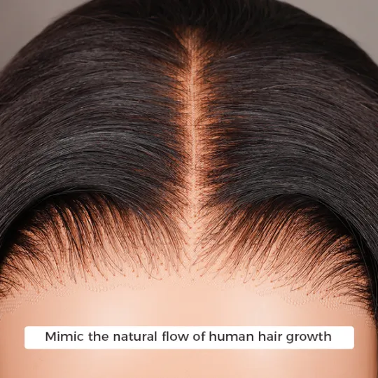 chocolate brown wig pre-plucked hairline